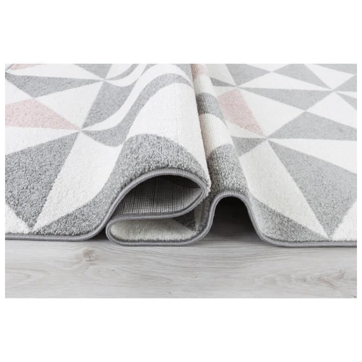 NAZAR FORSA Tapis de salon en polypropylene - Rose - 120 x 160 cm