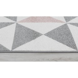 NAZAR FORSA Tapis de salon en polypropylene - Rose - 120 x 160 cm