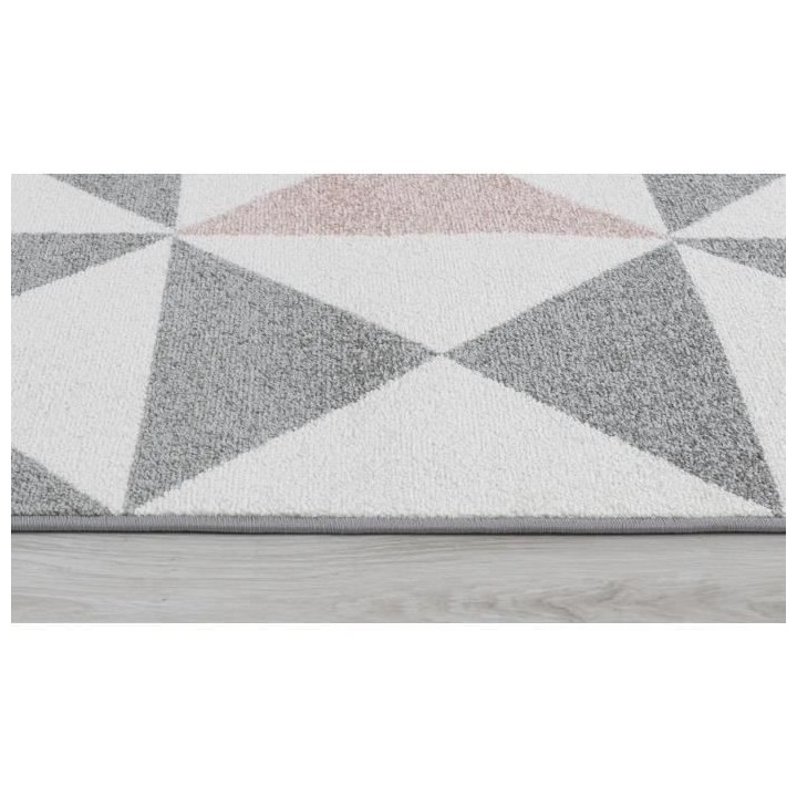 NAZAR FORSA Tapis de salon en polypropylene - Rose - 120 x 160 cm