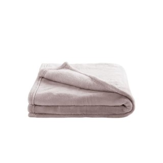 DOMIVA Couverture Microdoux - Microfibre 100% Polyester - Uni - Taupe