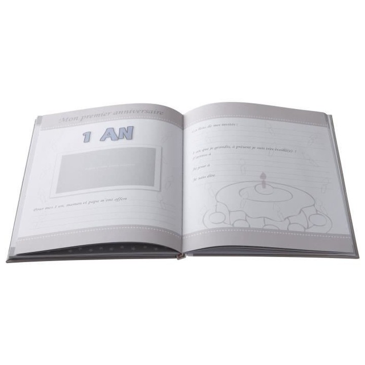 DOMIVA Livre naissance Little Bear - Blanc - 31,5 x 22 cm