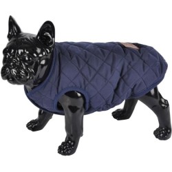 Doudoune James - Matelassée polyester double polaire - 40 cm - Bleu - Pour chien