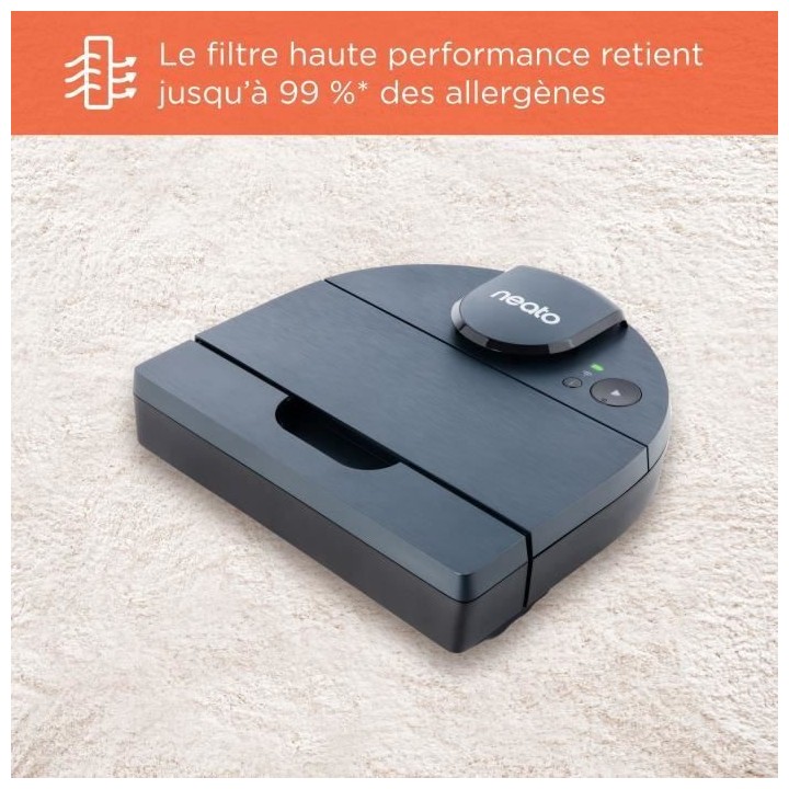 NEATO D8 - Aspirateur robot intelligent - Brosse combinée en spirale