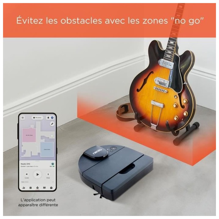NEATO D8 - Aspirateur robot intelligent - Brosse combinée en spirale