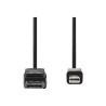 NEDIS Mini DisplayPort - DisplayPort Cable - Mini DisplayPort Male - DisplayPort Male - 2.0 m - Noir