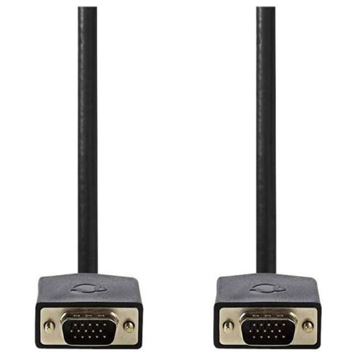 NEDIS VGA Cable - VGA Male - VGA Male - 2.0 m - Anthracite