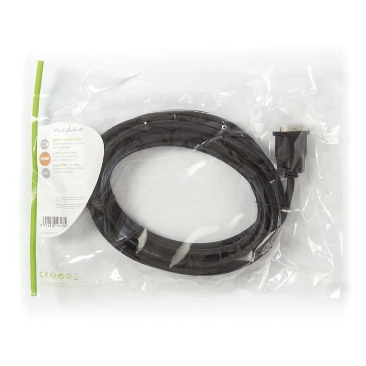 NEDIS CCGP34800BK50 Cable HDMI vers DVI-D 24+1