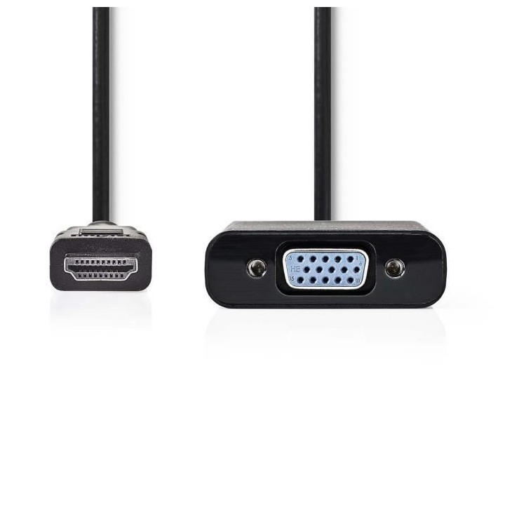 NEDIS HDMI™ - VGA Cable - HDMI™ Connector - VGA Female + 3.5 mm ou