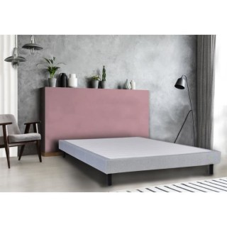 WEBED KITOLIT 140/190 Sommier tapissier - Gris chiné - 14 Lattes + 4