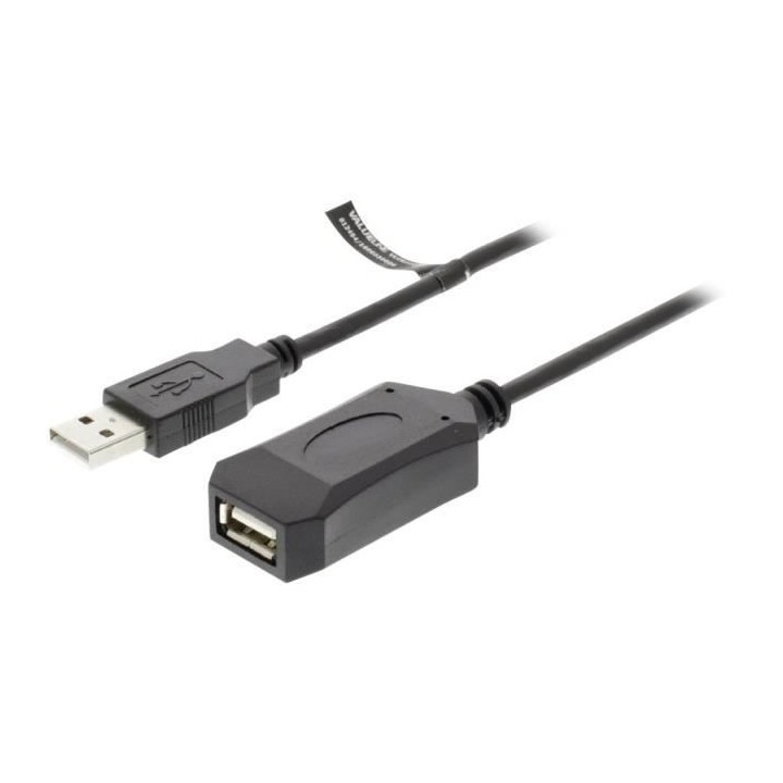 NEDIS Active USB 2.0 Extension Cable - A Male - A Female - 5.0 m - Noi