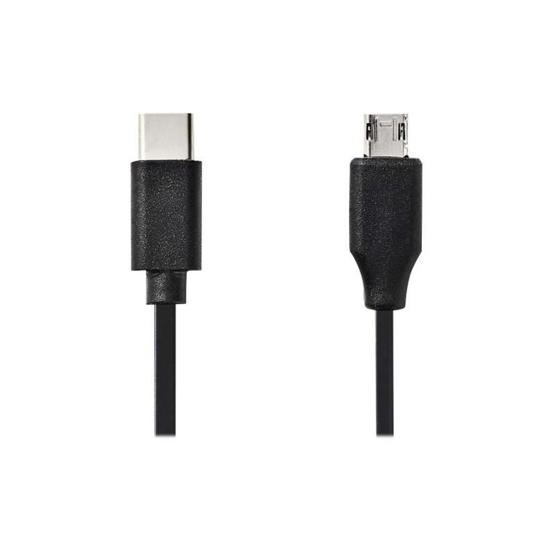 Nedis Câble USB USB-C (M) droit pour Micro-USB de type B (M) droit USB 2.0 1 m rond noir