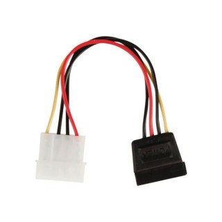 NEDIS Internal Power Cable - Molex Male - SATA 15-pin Female - 0.15 m