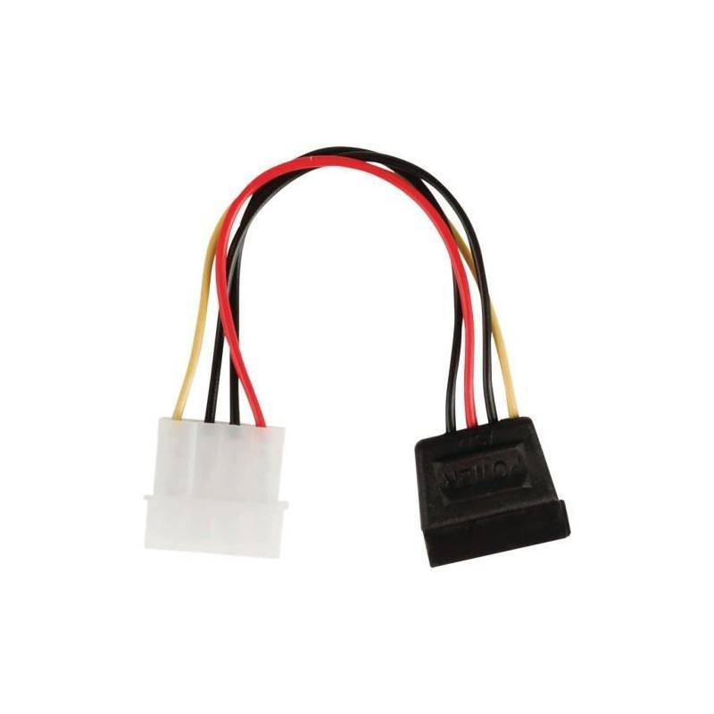 NEDIS Internal Power Cable - Molex Male - SATA 15-pin Female - 0.15 m - Various