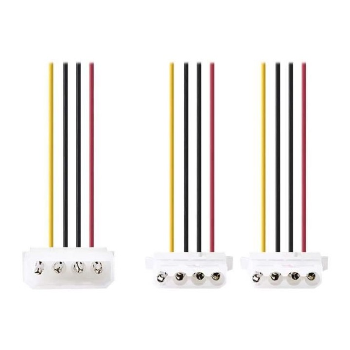 NEDIS Internal Power Cable - Molex Male - 2x Molex Female - 0.15 m - V