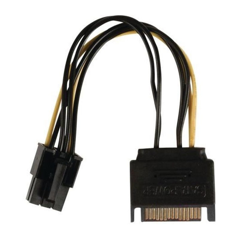 NEDIS Internal Power Cable - SATA 15-pin Male - PCI Express Female - 0.15 m - Various