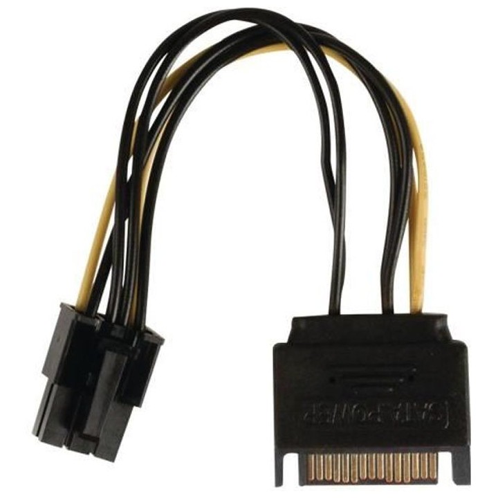 NEDIS Internal Power Cable - SATA 15-pin Male - PCI Express Female - 0