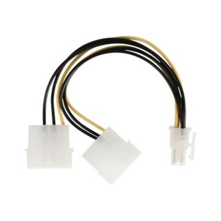 NEDIS Internal Power Cable - 2x Molex Male - PCI Express Female - 0.15