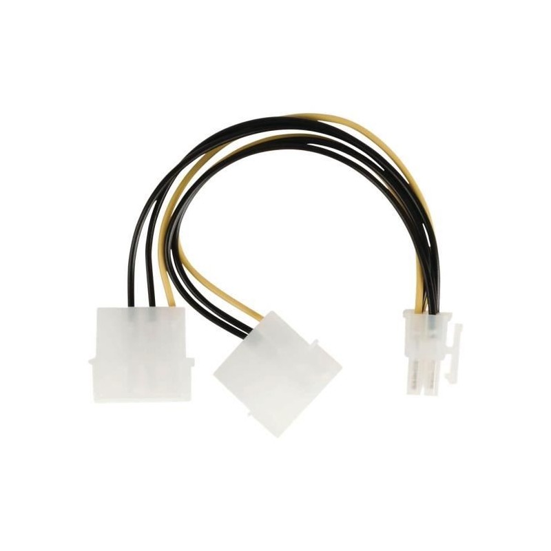 NEDIS Internal Power Cable - 2x Molex Male - PCI Express Female - 0.15 m - Various