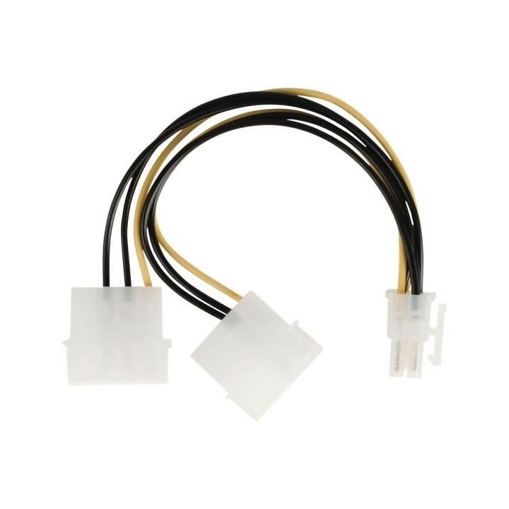 NEDIS Internal Power Cable - 2x Molex Male - PCI Express Female - 0.15