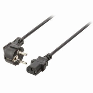 NEDIS Power Cable - Schuko Male Angled - IEC-320-C13 - 3.0 m - Noir