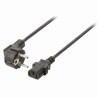 NEDIS Power Cable - Schuko Male Angled - IEC-320-C13 - 3.0 m - Noir