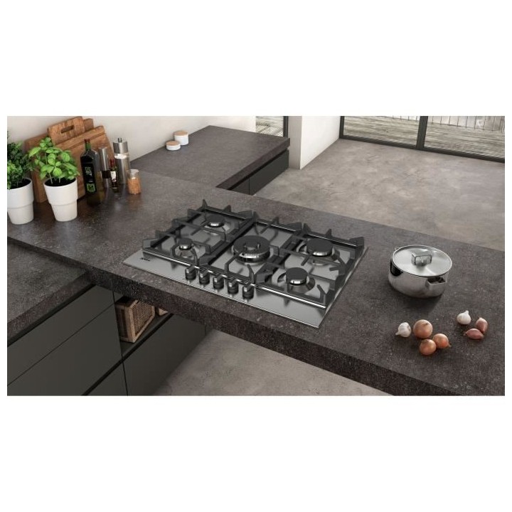 NEFF T27DS59N0 TABLE GAZ - 75CM - 4F+WOK - FLAMESELECT - INOX