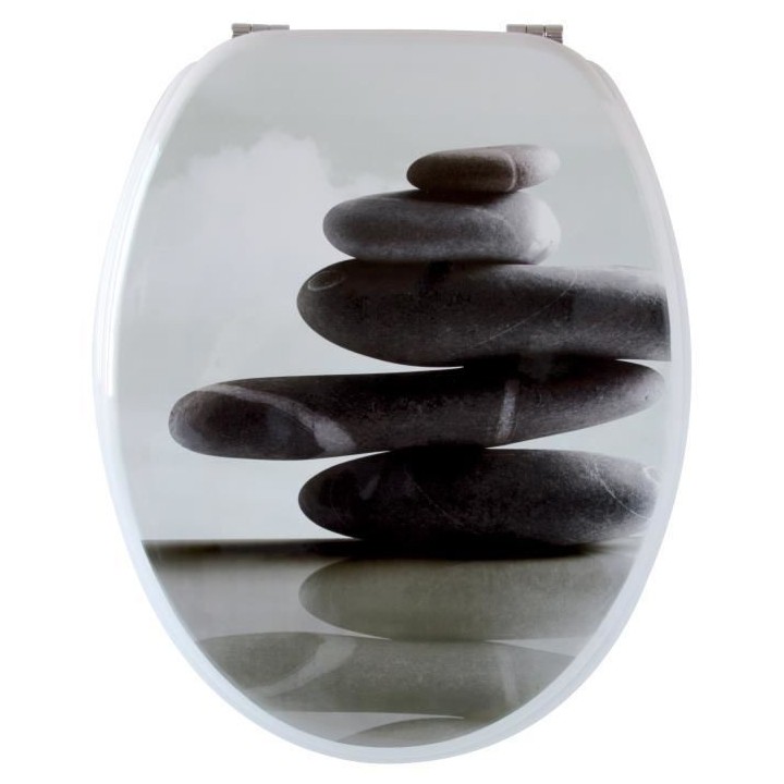 Abattant motifs zen galets