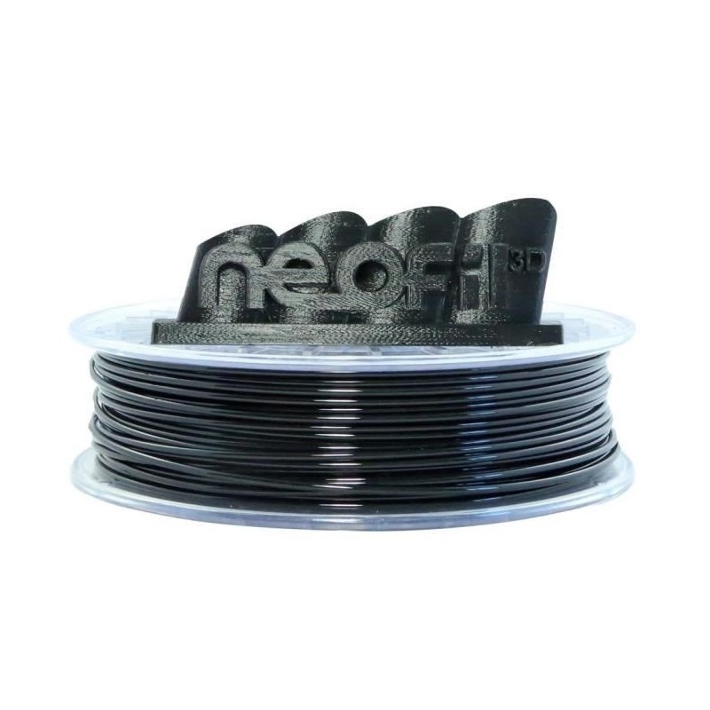 NEOFIL3D Filament pour Imprimante 3D PET-G - Noir - 1,75 mm - 750g