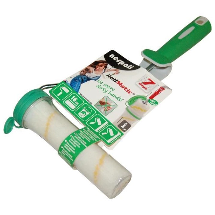 Rouleau systeme Rollmatic avec boite de stockage 160mm tous travaux, N