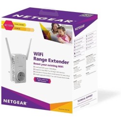 Répéteur WiFi Puissant - NETGEAR - AC1200 (EX6130) - Jusqu'a 90m² et 20 appareils - Prise Courant Intégrée - Compatible tou