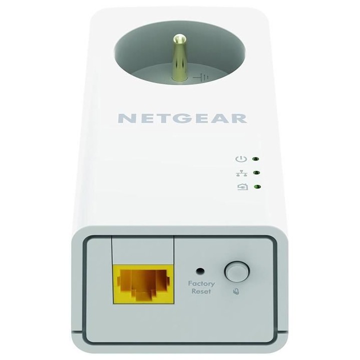 NETGEAR Pack de 2 adaptateurs CPL 2000 Mbit/s- 2 ports 10/100/1000 RJ4