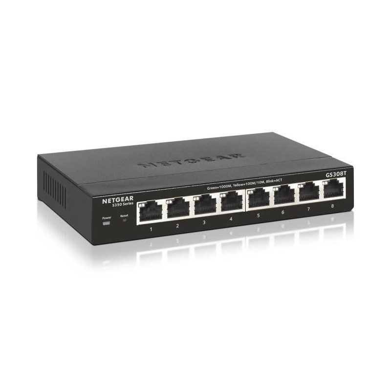 NETGEAR Smart switch manageable professionnel 8 ports Gigabit Ethernet (GS308T)