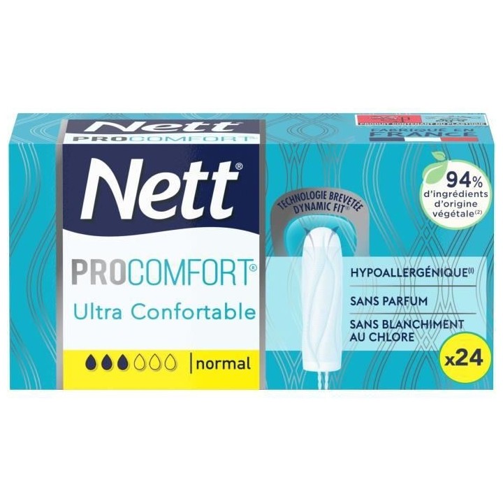 NETT PROCOMFORT Boîte de 24 Tampons digitaux normal - lot de 24