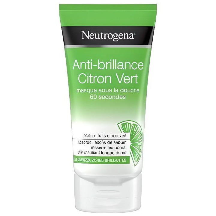 Neutrogena Visibly Clear Anti-Brillance Citron Vert Masque sous la Dou
