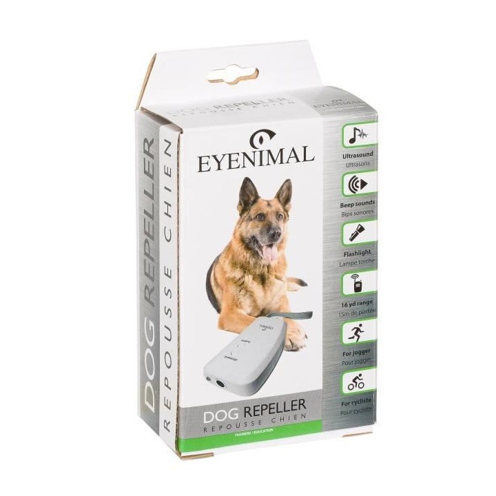 EYENIMAL Dog repeller - 3 modes de fonctionnement - Portée des ultras