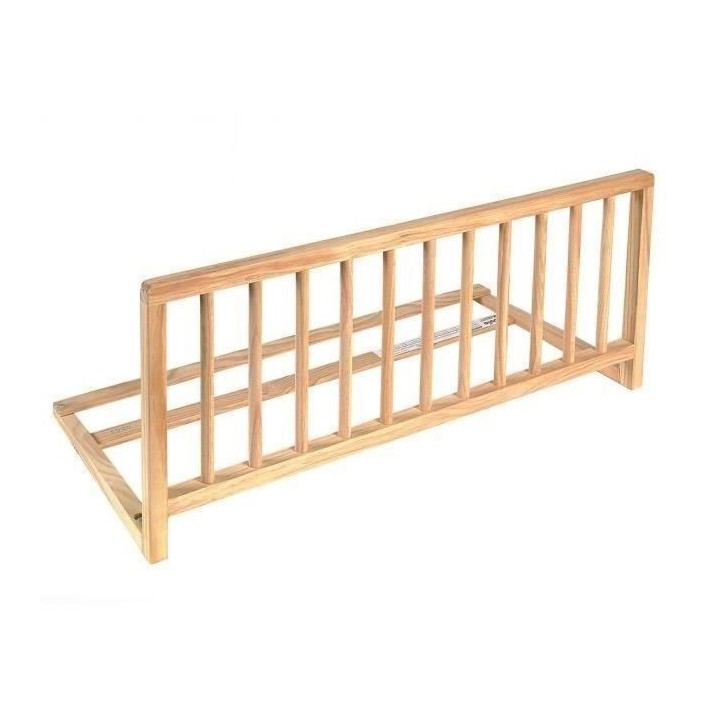 Nidalys Barriere de lit bois naturel 120 CM norme BS