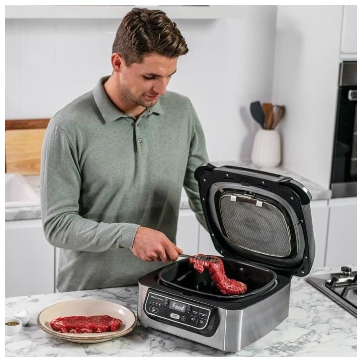 NINJA FOODI AG301EU - Grill d'intérieur - Technologie Cyclonic Air -