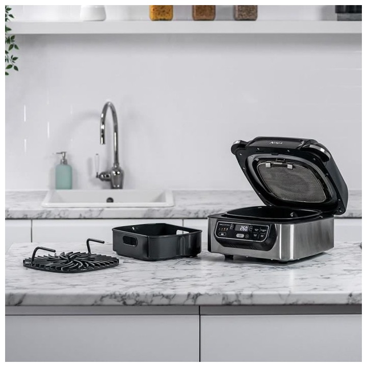 NINJA FOODI AG301EU - Grill d'intérieur - Technologie Cyclonic Air -
