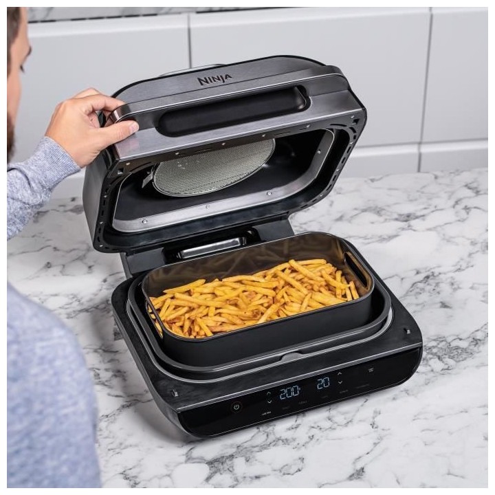 NINJA - Foodi MAX AG551EU - Grill d'intérieur - 6 modes de cuisson -