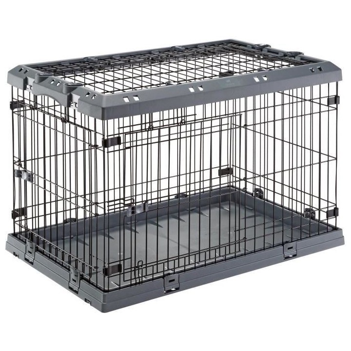 FERPLAST - Box de transport - SUPERIOR 90 BLACK - 62 x 58 x 92 cm