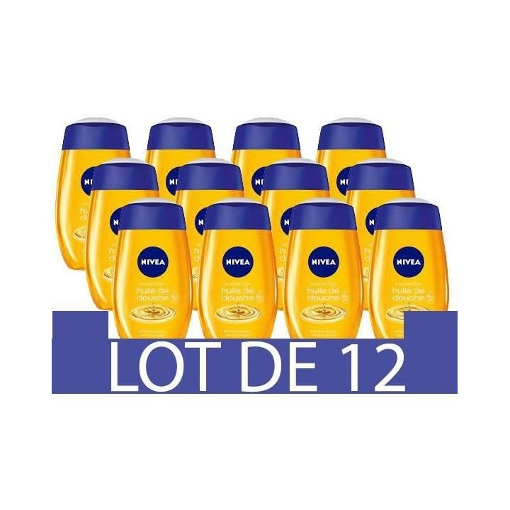 NIVEA Huile de Douche - 200ml - Lot de 12