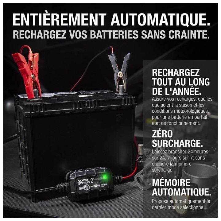 Noco - Genius Chargeur de Batterie 2EU 2A