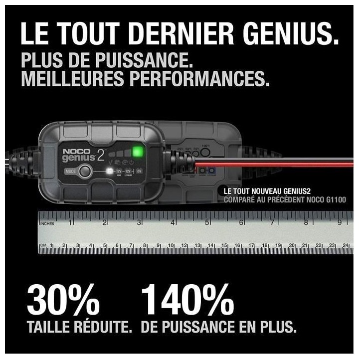 Noco - Genius Chargeur de Batterie 2EU 2A