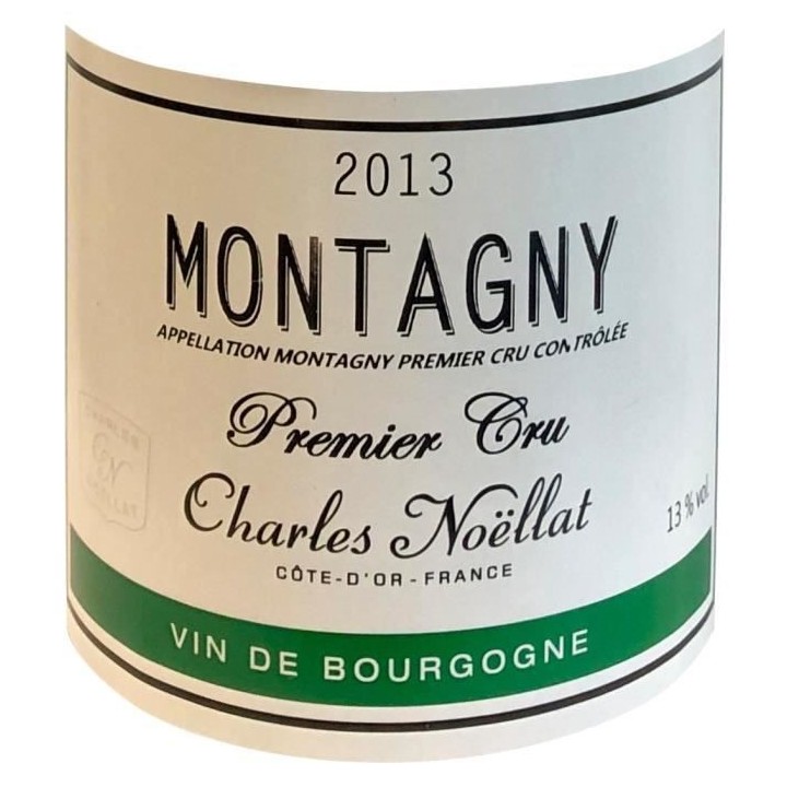 Charles Noëllat 2013 Montagny Premier Cru - Vin blanc de Bourgogne
