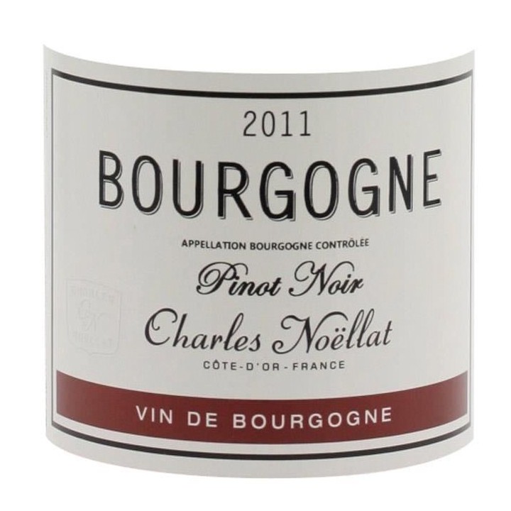 Charles NoeLLAT 2011 Bourgogne Pinot Noir - Vin rouge de Bourgogne