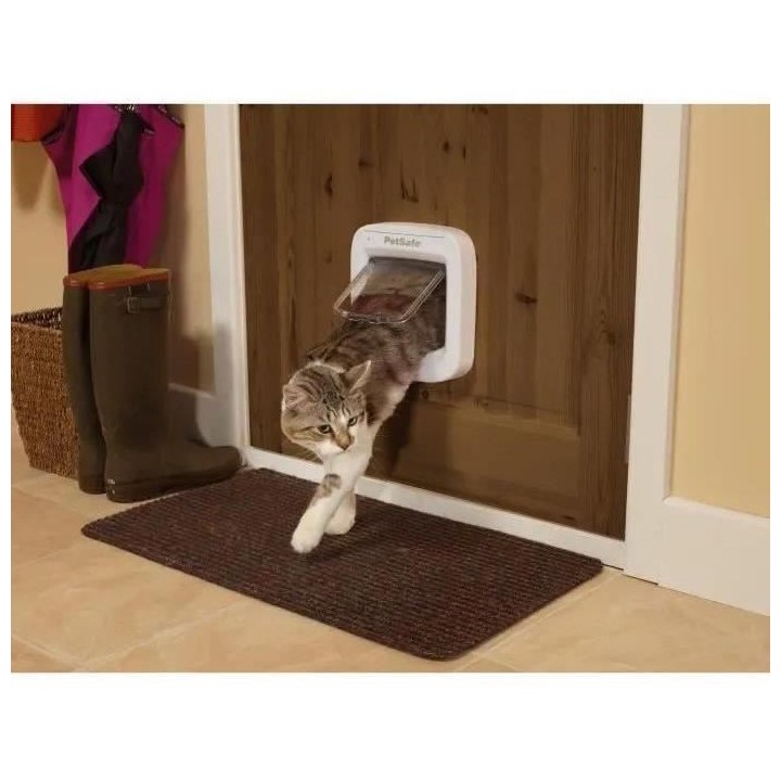 PetSafe - Chatiere a puce électronique, chatiere a piles, verrouillag