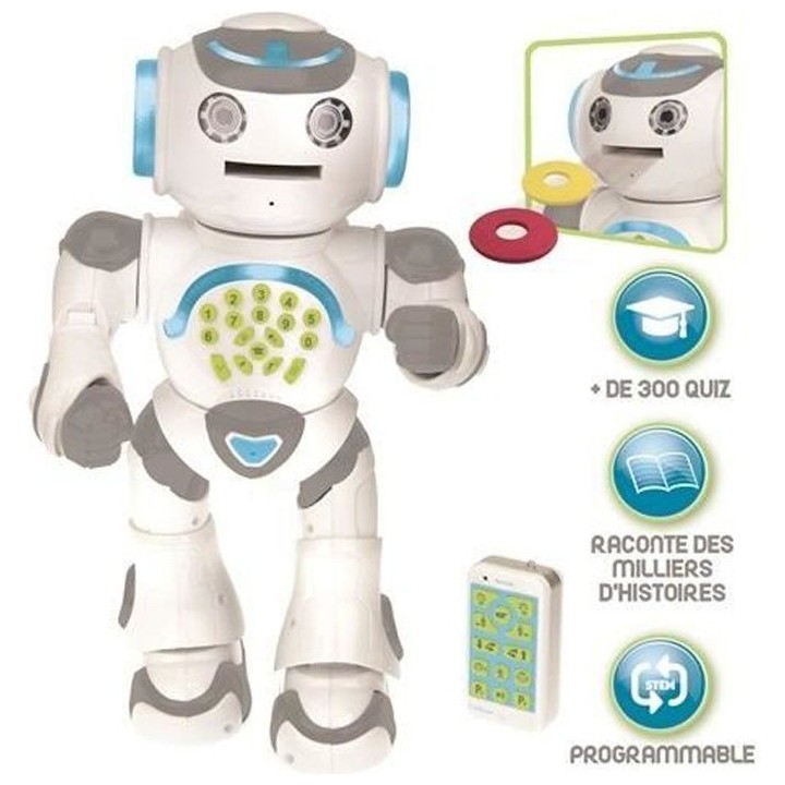 POWERMAN MAX - Mon Robot Ludo-Éducatif avec Fabrique a Histoires et T