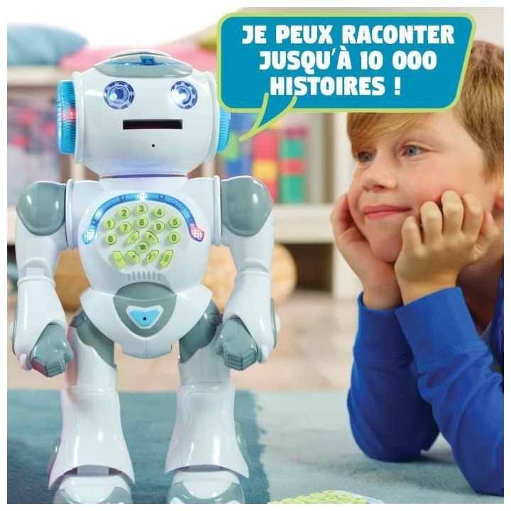 POWERMAN MAX - Mon Robot Ludo-Éducatif avec Fabrique a Histoires et T