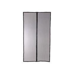 Moustiquaire rideau pour porte magnétique - H220 cm x L100 cm - Polyester noir