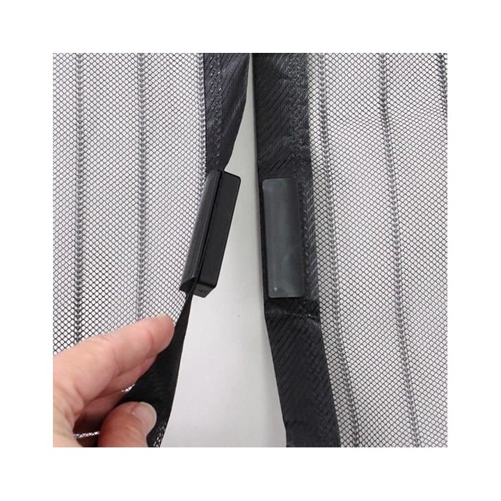 Moustiquaire rideau pour porte magnétique - H220 cm x L100 cm - Polye